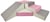 Set de 4 blocs en mousse pour le jeu blanc, rose, gris - Velinda