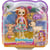 Enchantimals sunshine beach - famille golita chevre - poupees et 3 animaux - mattel - hxc00