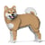 Chien Shiba qui tourne la tête marron Taille standard | JEKCA | 14 ans et +