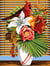 Canevas antique Plume exotique 40x50cm