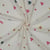 Tissu Voile de Coton brodé Petites fleurs Rose, Bleu et Or sur fond Ecru