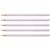 Crayon graphite FABER-CASTELL Sparkle Rose Metallic - Graduation B - Lot de 5