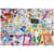 Puzzle 2D 1000 pièces - Collage souvenirs de voyages - EDUCA