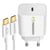 Mayaxess Chargeur Secteur pour iPhone 17 Pro Max 20W + Câble USB-C 1m Blanc