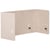 Séparateur de Bureau Complet Beige en PET Acoustique Recouvert de Tissu 120 x 60 cm avec Pinces de Fixation