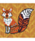 Mini Kit Point de Croix Renard 13 x 13 cm – Trimits Renard Marron