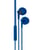 Ecouteurs intra auriculaire avec micro 1,2 m - bleu