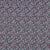 Tissu Matelassé fleuris bleu digital envers uni Noir