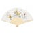 Éventail Le Petit Prince blanc en bambou 40 x 23 cm