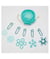 Set de 100 marqueurs de mailles -The Mindful - Knitpro Bleu