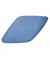 Carte de 2 boutons fantaisies rectangulaire Bleu clair 34mm - Union Knopf Bleu