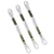 Lot de 3 échevettes 8m DMC Fil à broder mouliné 117 100% coton blanc lumineux 5200