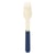 8 Fourchettes en Bois Bleu Marine/Or