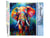 Peinture par Numéro Figured'Art - Éléphant Coloré Abstrait - Kit de Loisir Créatif DIY Numéro d'Art Complet - 40x50cm sans châssis en bois