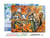 Peinture par Numéro Figured'Art avec Cadre - Ecureuil espiègle - Kit de Loisir Créatif DIY Numéro d'Art Complet - 40x50cm toile tendue sur châssis