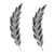 Motif de cire: Epi, argent, 0,9x3,8cm, 2 pces