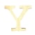 Lettre Y - 19 cm - bois - Artemio