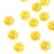Bouton 2 trous fleur 13mm jaune
