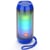 Enceinte Waterproof Bluetooth LED Autonomie 2H Radio FM TWS Aux MP3 Bleu YONIS