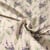 Tissu Toile de Coton aspect Lin Lavande sur fond Naturel