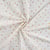Tissu Jersey Coton Feuilles pailletées sur fond Blanc