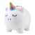 Tirelire plastique Licorne - Aqua - Itotal