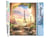 Peinture par Numéro Figured'Art - Paysage romantique de Paris - Kit de Loisir Créatif DIY Numéro d'Art Complet - 40x50cm sans châssis en bois
