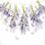 Lot de 4 serviettes en papier découpage collage 33 cm BOUQUET DE LAVANDE