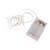 Mini-chaîne lumin. LED av. fil/minuterie, 220cm, 20LED, à  piles, blanc
