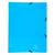 Classeur à élastiques 2 anneaux 15mm Iderama - A4 - Bleu clair - x 20 - Exacompta