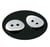5 Boutons Métal Ovale argenté 14 x 10 mm - creation couture diy