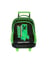 mybagstory - Sac à roulettes Minecraft 3 Compartiments Noir/Vert - 43 cm