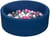 Piscine à balles Aire de jeu + 150 balles bleu marine blanc,rose clair,gris - Velinda