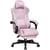 Chaise gaming ergonomique GTPLAYER - Tissu - Rose - 50 x 50 x 130 cm