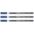 Lot de 3 feutres pinceaux porcelaine EDDING 4200 - Bleu acier - Pointe 1-4 mm