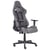 Siège de Gamer Gris Foncé en Tissu Nylon et Métal Ergonomique à Rotation 360 °et Repose-Bras ajustables Roulettes à Fonction de Freinage