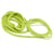 Cordon en laine avec coeur en jute, 5mm, 3m, vert mai
