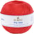 Pelote de laine - 100% coton - Rouge vif - 5666 - DMC - Petra - Longues fibres