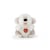 peluche fluffy chien gris