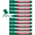 Lot de 10 marqueurs permanents EDDING 300 - Pointe ronde 1,5-3 mm - Vert
