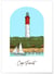 Affiche ville Minimaliste Cap Ferret | A3 : 29,7x42cm