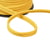 Bobine 20m double cordon chevrons 10mm jaune or
