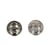Lot de 3 boutons métal ancre argent