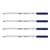 Crayon de couleur PRIMO - Laqué - Mine 3,8 mm - Bleu Outremer - Lot de 4
