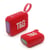 Enceinte Bluetooth Stéréo Sans Fil Bass RGB Lumière TWS Appels Mains Libres Rouge YONIS