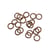 250 ANNEAUX OUVERTS 4 mm metal cuivre - creation bijoux perles