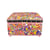 Boîte à couture 20x20x11cm bouquet de fleurs multicolores