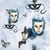 Lot de 4 serviettes en papier découpage collage 33 cm MASQUE CARNAVAL D 223