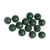 Perles en bois poli 1 cm Vert moyen 52 pièces