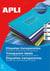 Apli 15095 - Etiquettes polyester transparentes format 99,1 x 33,1 mm Laser et Copieur